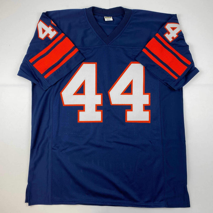 Facsimile Autographed Jim Brown Syracuse Blue Reprint Laser Jersey Size Men's XL
