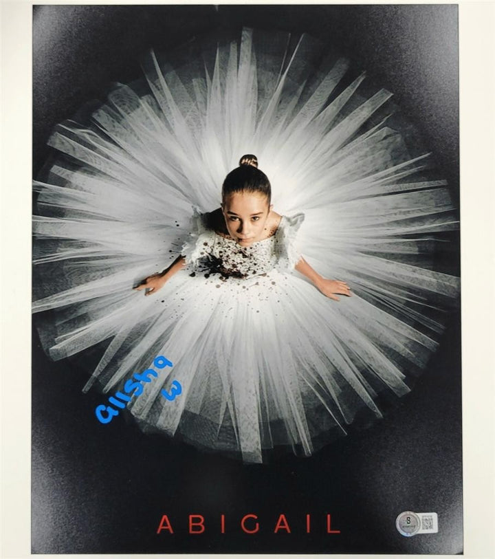 Alisha Weir signed Abigail 11x14 photo poster autograph ~ Beckett BAS