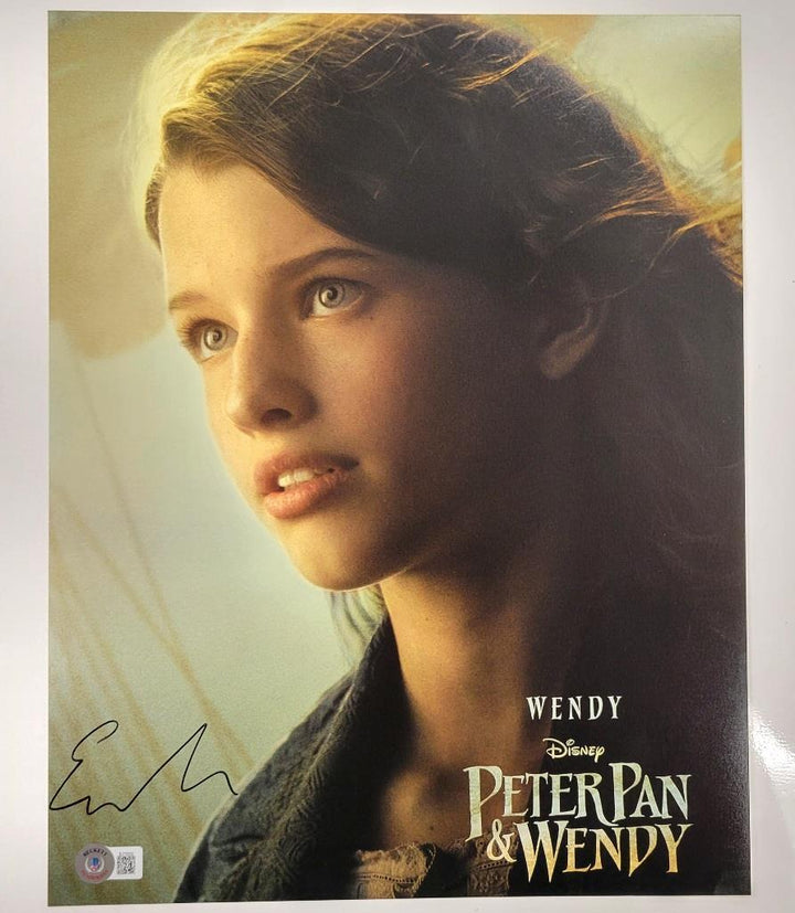 Ever Anderson signed Peter Pan & Wendy 11x14 photo autograph (B) Beckett BAS