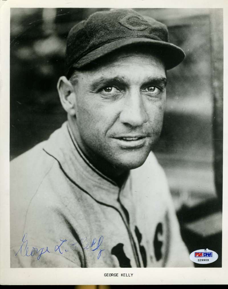 George Kelly Signed Psa/dna Certified 8x10 Photo Authenticated Autograph