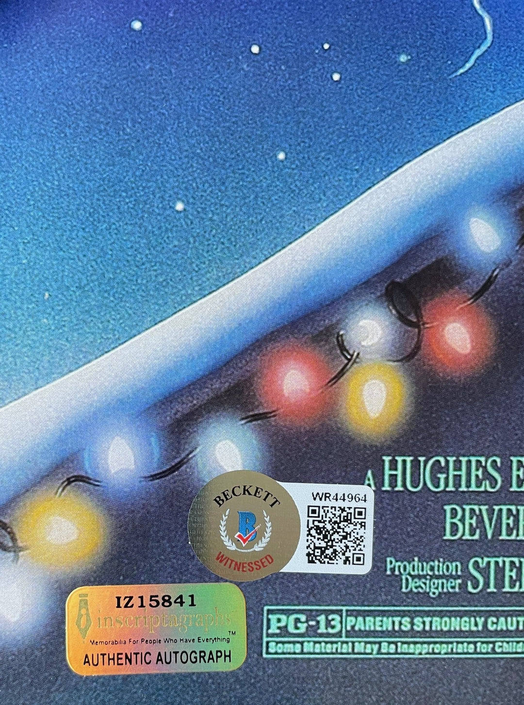 Chevy Chase Bev D'Angelo Quaid Cast Signed Christmas Vacation 12x18 Poster JSA