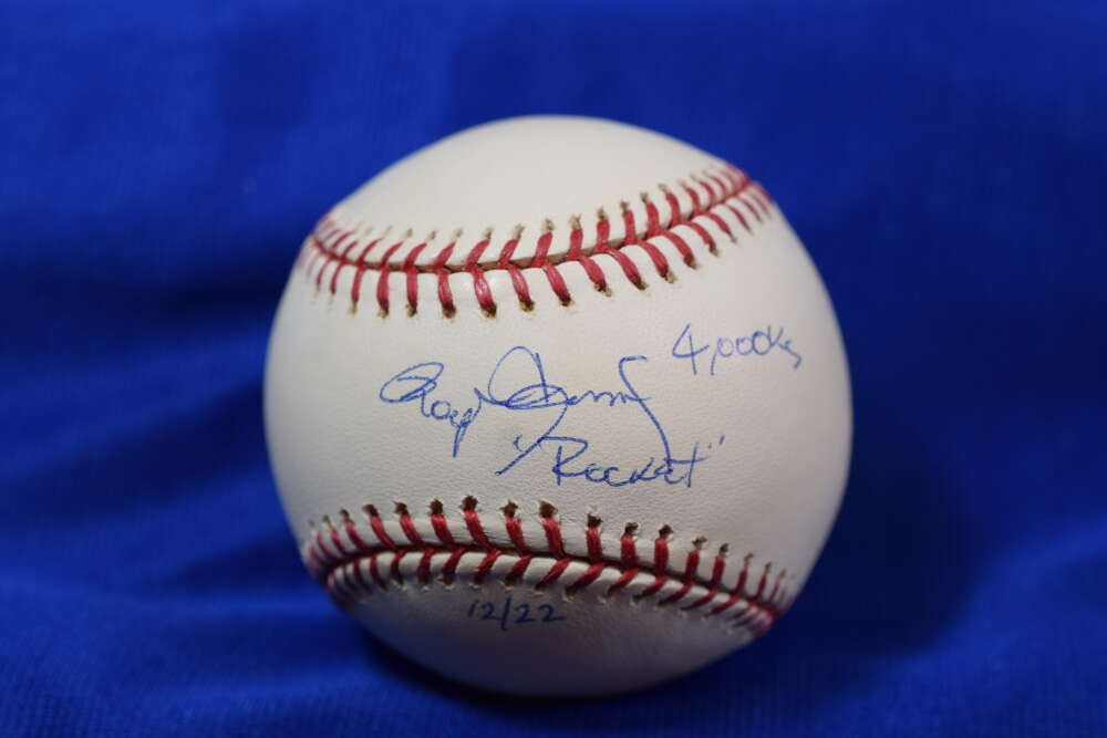 Roger Clemens Tristar MLB Coa Major League Signed Baseball Rocket 4000 Ks /22