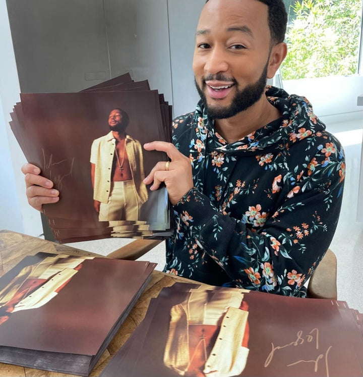 John Legend signed 2022 LEGEND Act 1 & 2 10.5X10.5 Art Card/Album/Double LP