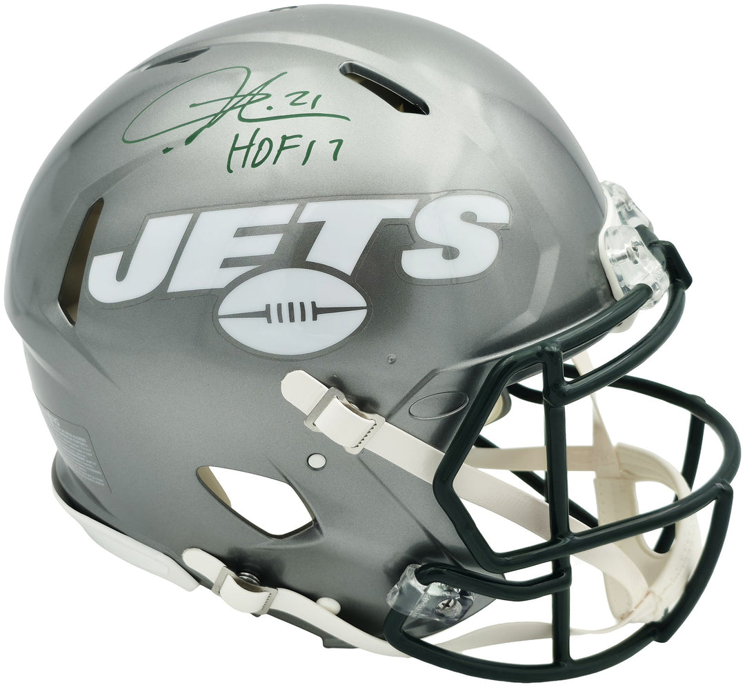 LaDainian Tomlinson Auto Jets Flash Gray Full Size Speed Authentic Helmet HOF 17
