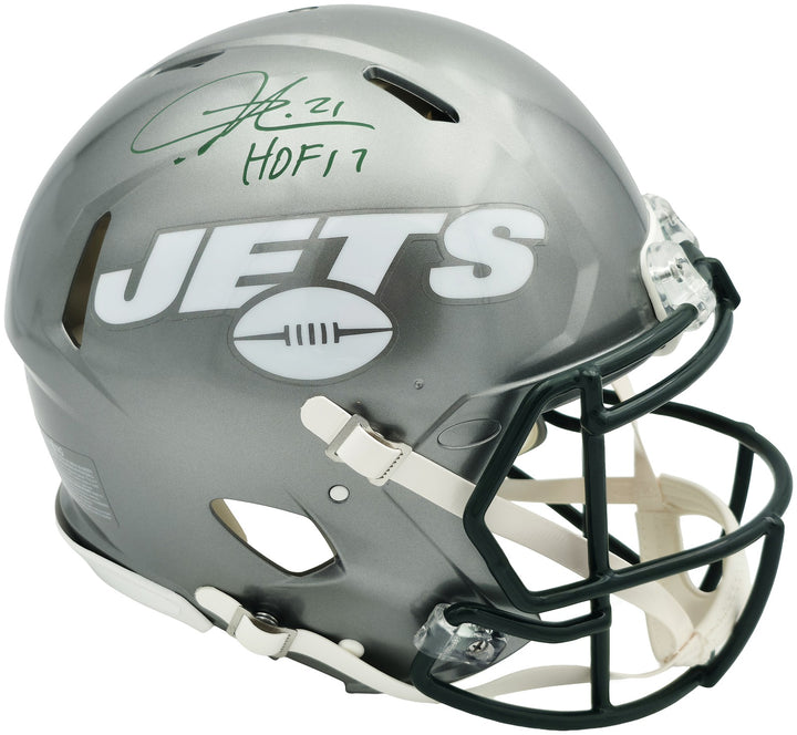 LaDainian Tomlinson Auto Jets Flash Gray Full Size Speed Authentic Helmet HOF 17
