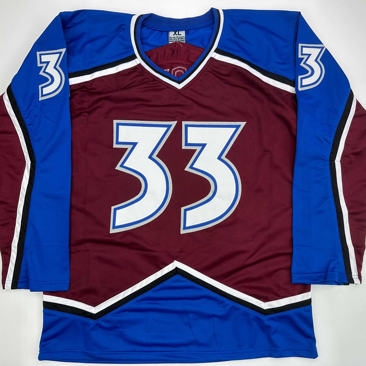 Facsimile Autographed Patrick Roy Colorado Maroon Reprint Jersey Size Men's XL