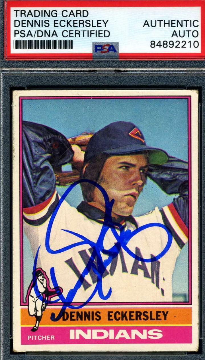 Dennis Eckersley PSA DNA Signed 1976 Topps Rookie Autograph 1