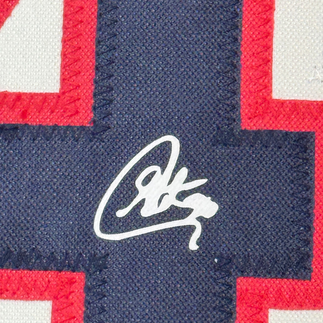 Framed Facsimile Autographed Stephen Steph Curry 35x39 Reprint Laser Auto Jersey