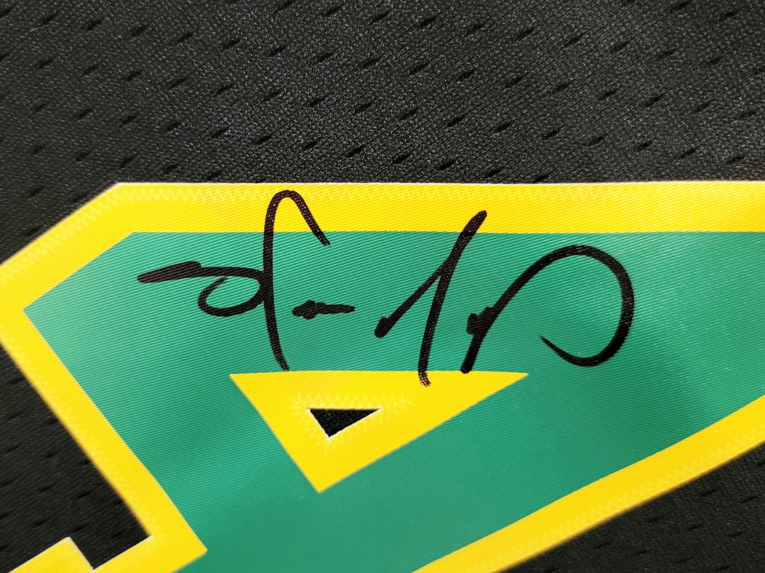 Supersonics Shawn Kemp Auto Black Authentic Mitchell Ness HWCs Swingman Jersey L