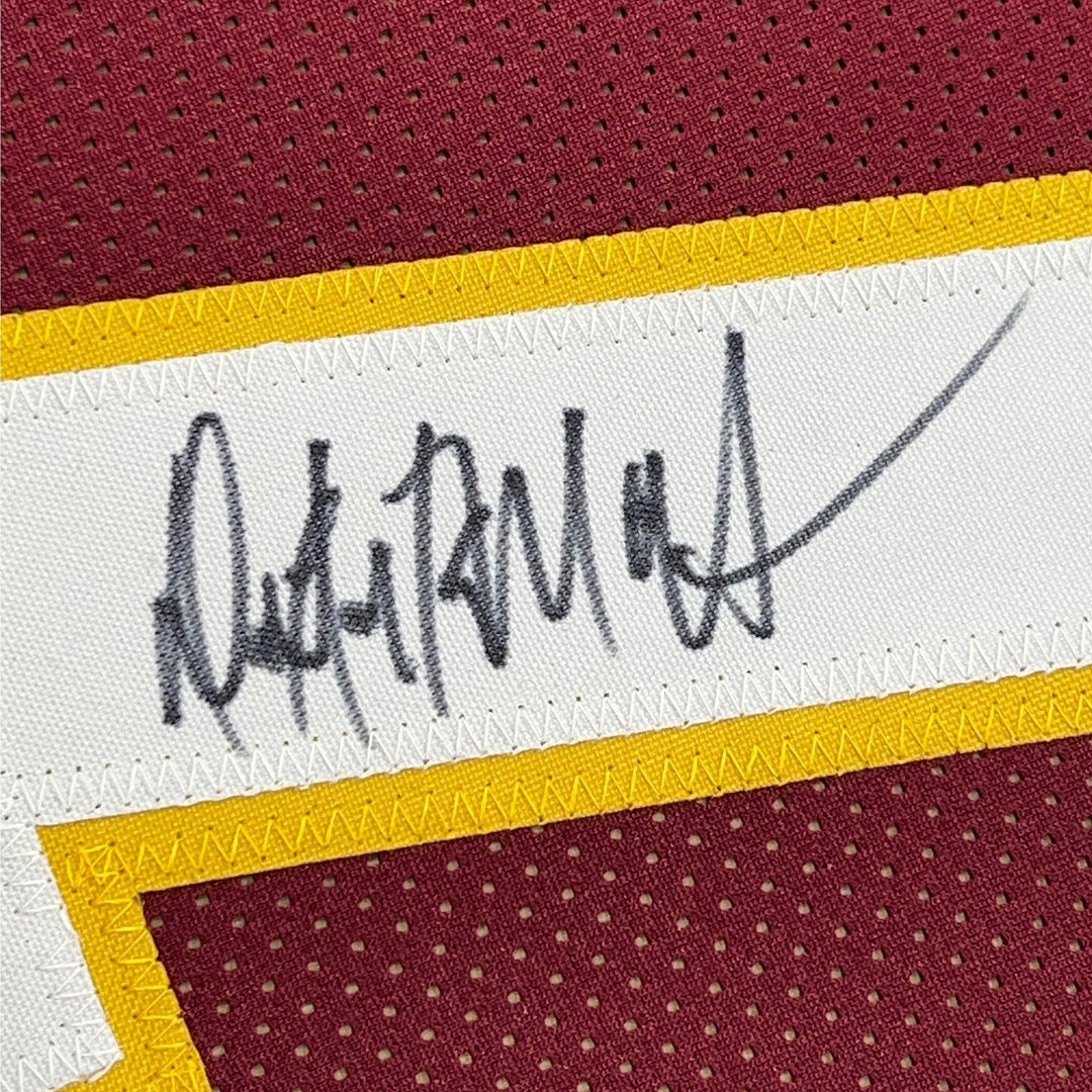 FRAMED Signed DEXTER MANLEY 35x39 Washington Red Jersey JSA COA Auto
