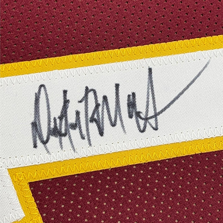 FRAMED Signed DEXTER MANLEY 35x39 Washington Red Jersey JSA COA Auto