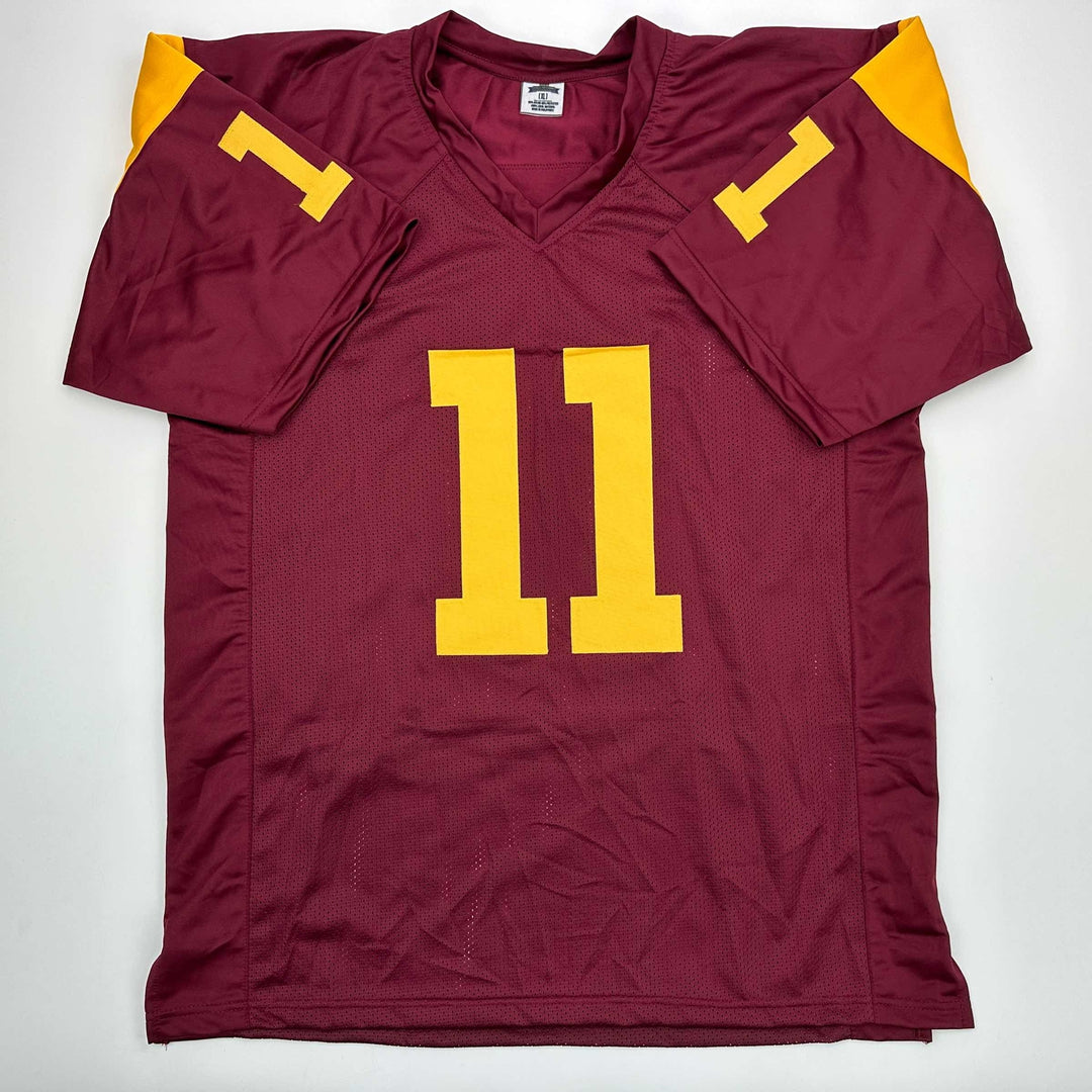 Facsimile Autographed Matt Leinart USC Maroon Reprint Jersey Size Men's XL