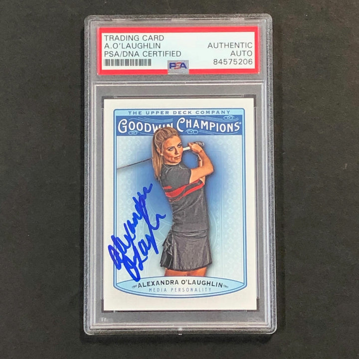 2019 Goodwin Champions #24 Alexandra O'Laughlin Signed Card PSA/DNA Encapsulated