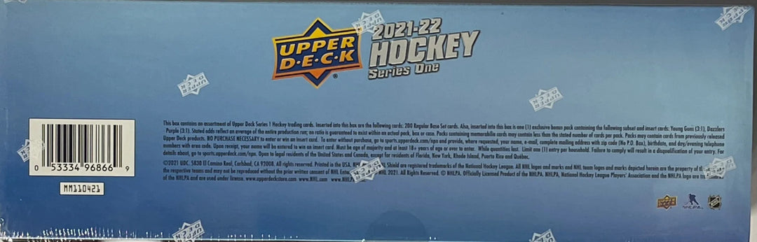 2021-22 Upper Deck Series 1 Hockey Complete Factory Box Set