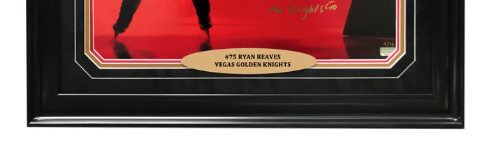Ryan Reaves Signed 16x20 Photo Framed Inscribed #D/75 COA Vegas Golden Knights