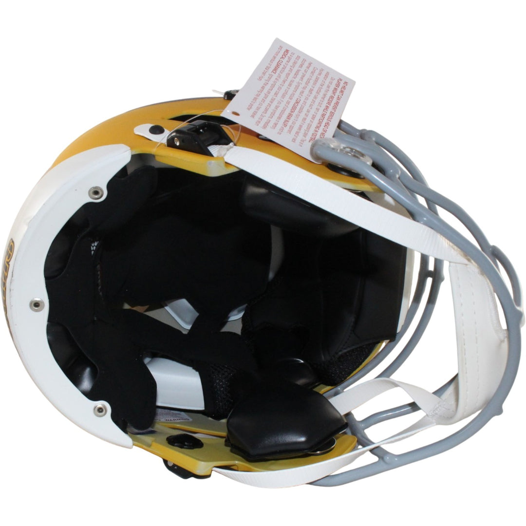 TJ Watt Autographed Pittsburgh Steelers SpeedFlex 25 Alt Helmet Beckett W 56189