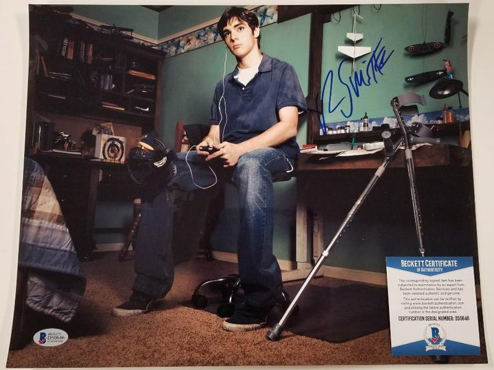 RJ MITTE Signed 11x14 Photo BREAKING BAD Flynn Autograph ~ Beckett BAS COA