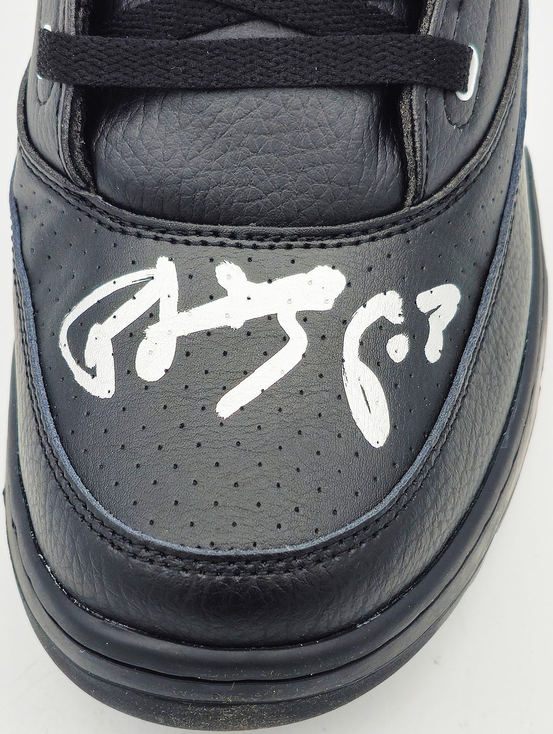Patrick Ewing Auto Black Athletics 33 HI Shoe Knicks Size 13 W/ Box BAS