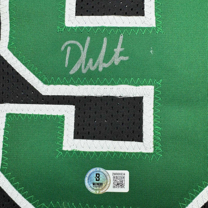 Autographed/Signed Derrick White Boston Black Jersey Beckett BAS COA