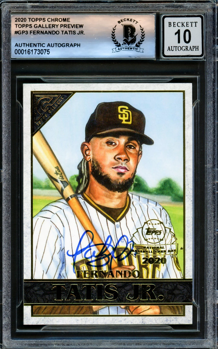 Fernando Tatis Jr. Signed 2020 Topps Gallery National Baseball Card Day Card