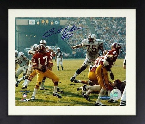 Billy Kilmer signed Washington Redskins NFL 8x10 Photo Framed- IRONCLAD HOLO