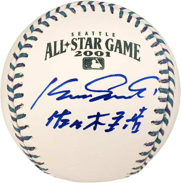 Kazuhiro Sasaki Auto 2001 All Star Baseball Mariners English Kanji Staedtler BAS