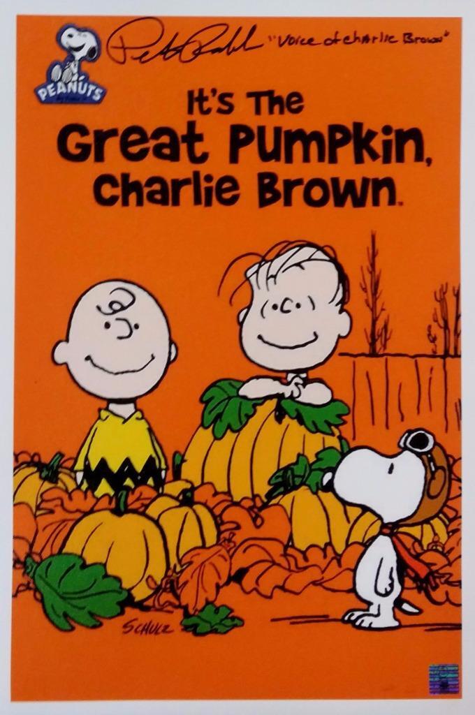 Peter Robbins Signed Original Voice of "Charlie Brown" 11x17 Canvas w/ PR Holo