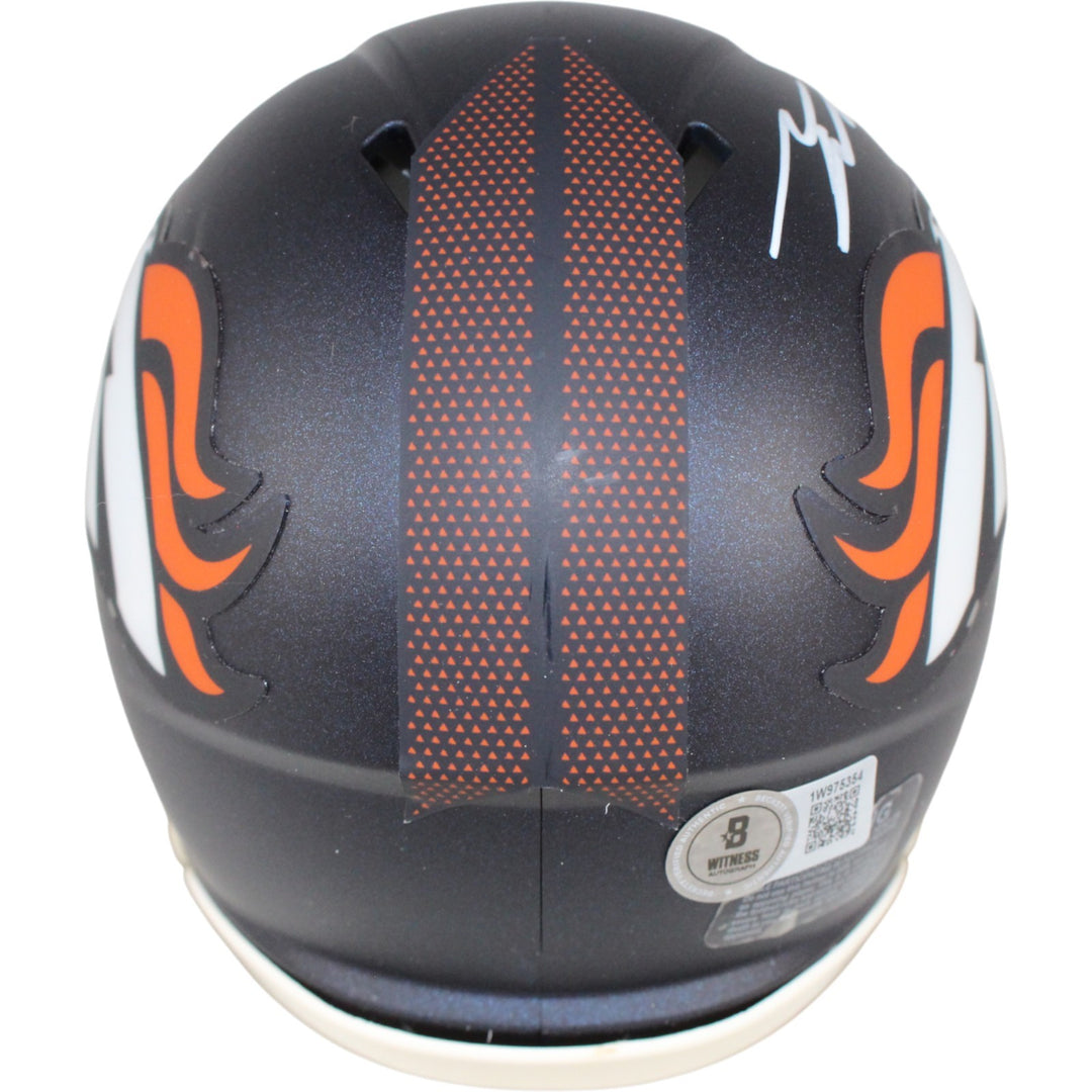 Talanoa Hufanga Autographed Denver Broncos Mini Helmet Beckett Witness 53448