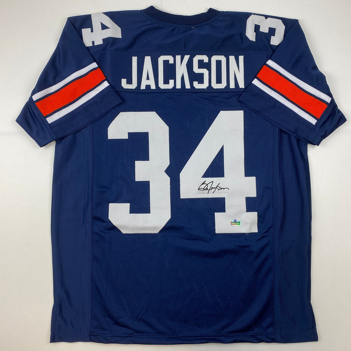 Facsimile Autographed Bo Jackson Auburn Blue Reprint Laser Jersey Size Men's XL