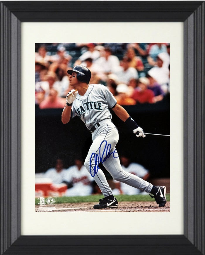 Alex Rodriguez signed Seattle Mariners MLB 8x10 Photo minor dings Framed- COA