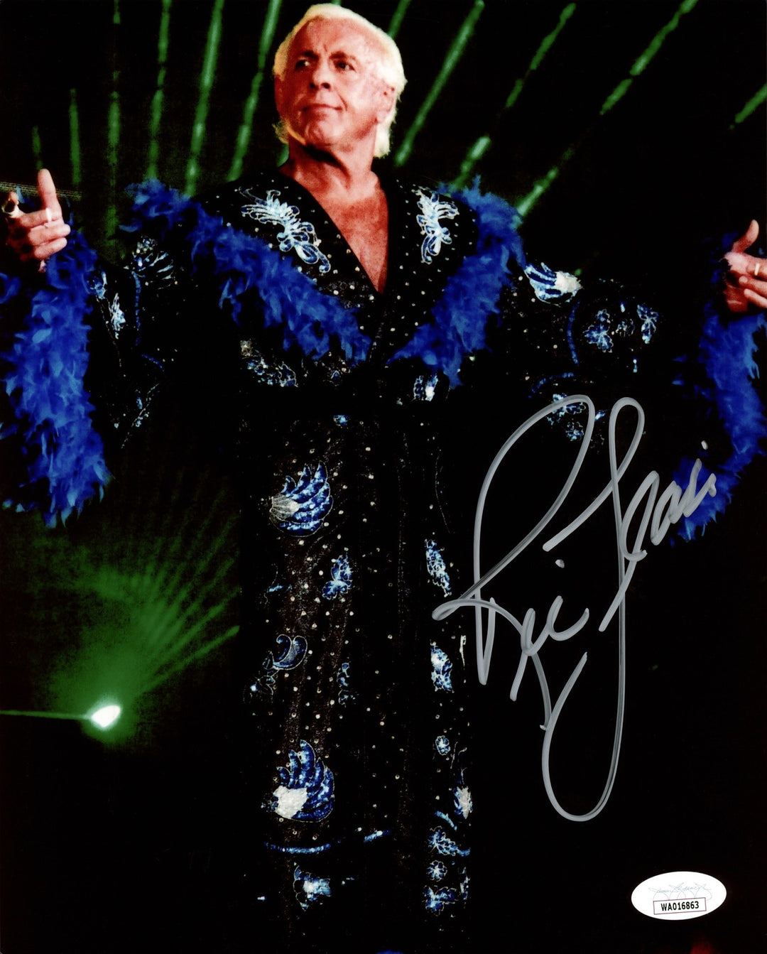 Ric Flair Signed Framed 8x10 Photo WWE JSA