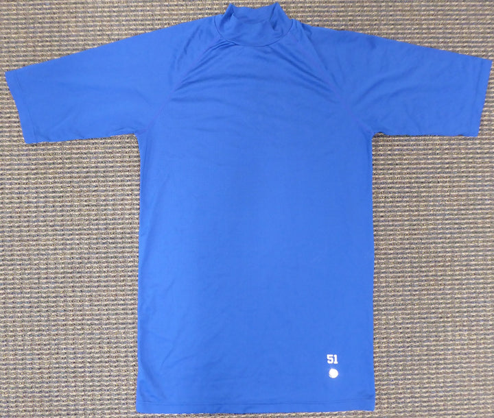 Unsigned Ichiro Suzuki Mariners Blue Short Sleeve Game Used Under Shirt IS Holo