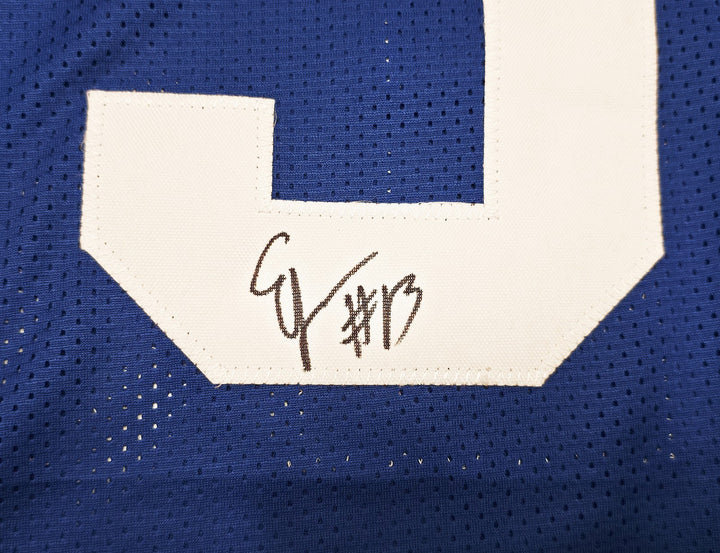 Seattle Seahawks Ernest Jones IV Signed Blue Throwback Jersey MCS Holo