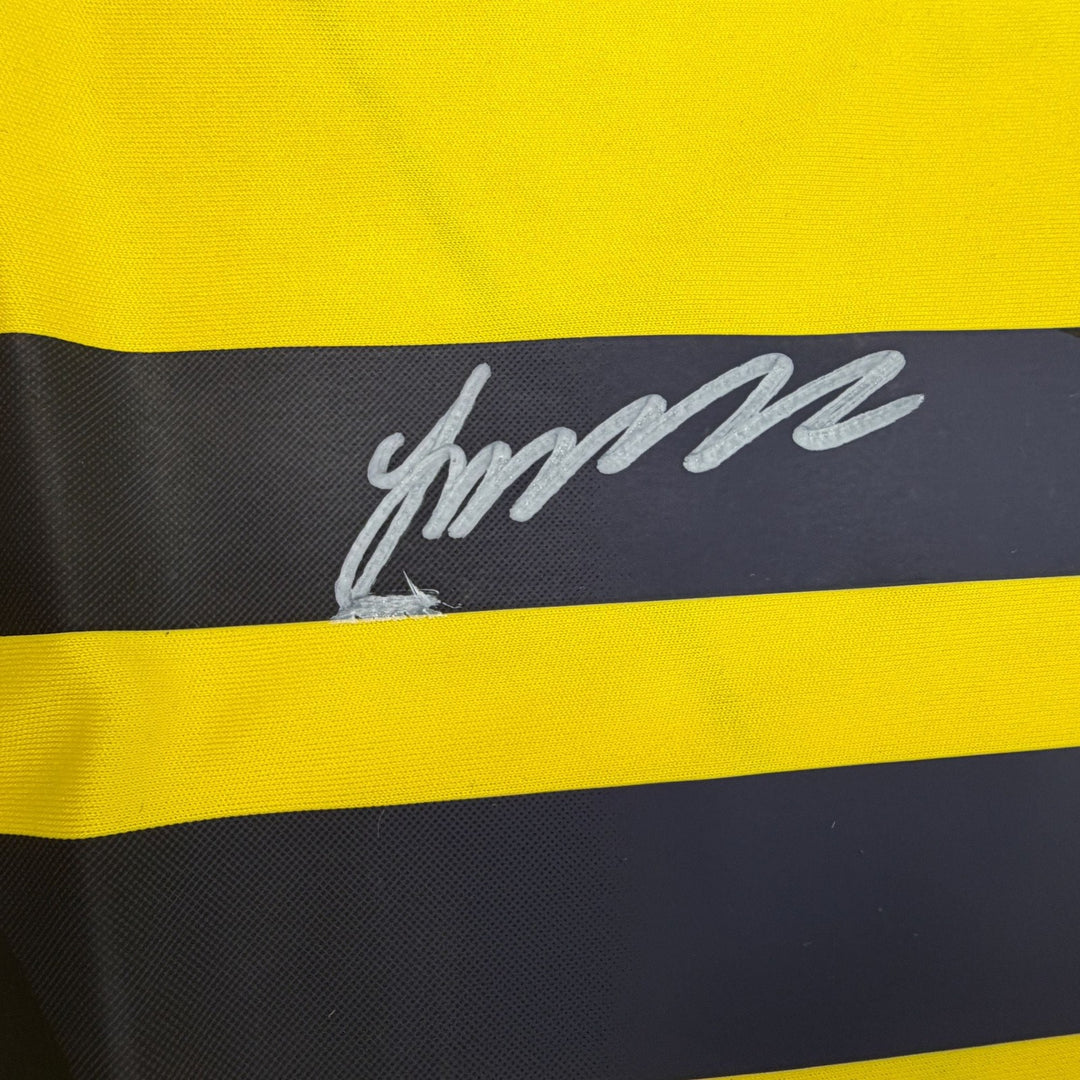 Autographed/Signed James Rodriguez Columbia Yellow Soccer Jersey Beckett BAS COA
