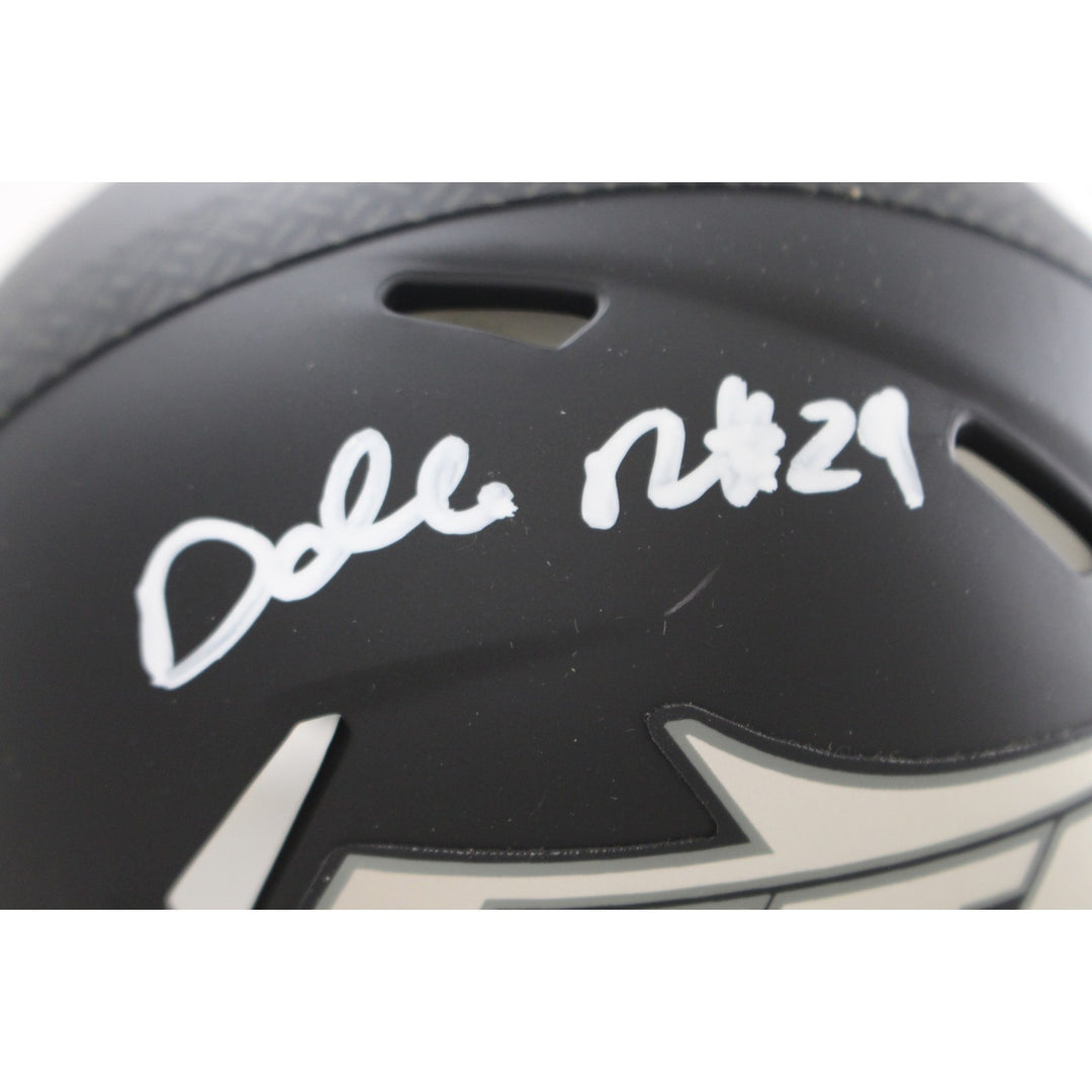 Darrelle Revis Autographed New York Jets Rivalries Mini Helmet Beckett 56472