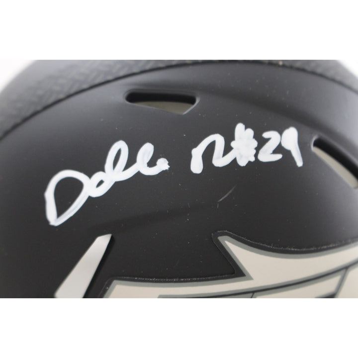 Darrelle Revis Autographed New York Jets Rivalries Mini Helmet Beckett 56472