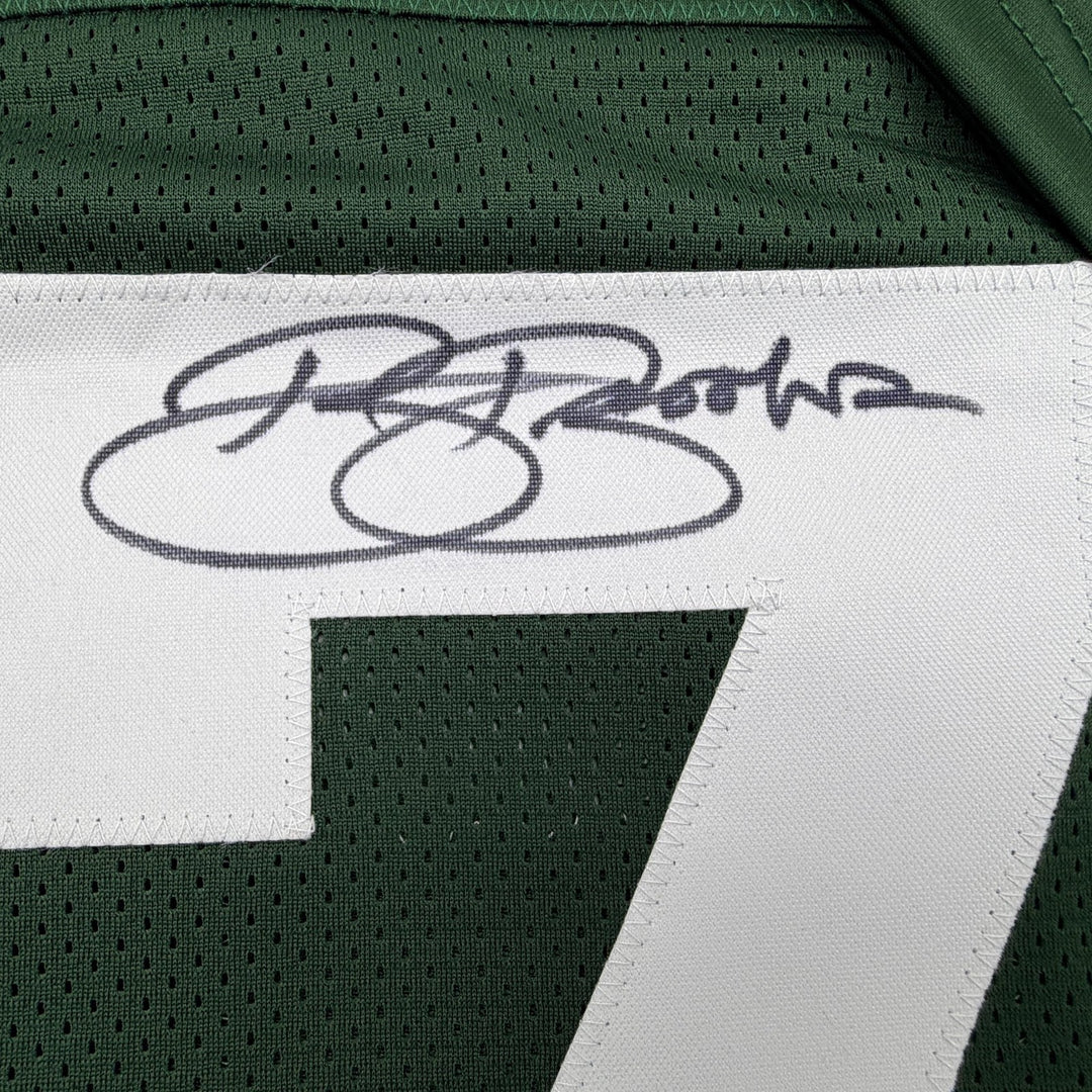 Autographed/Signed Robert Brooks Green Bay Green Football Jersey JSA COA