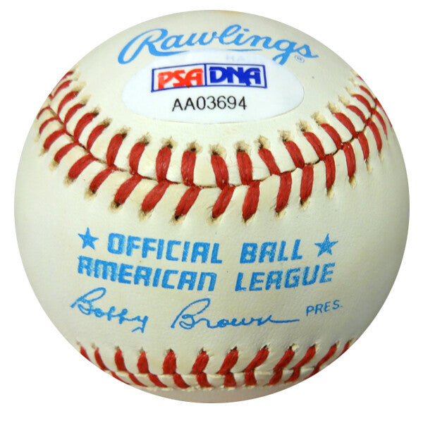 Billy Martin Autographed Signed Official AL Baseball New York Yankees PSA/DNA