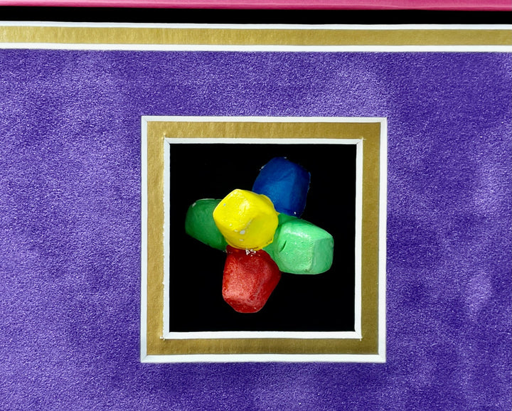 Willy Wonka Kids x5 Signed Wallpaper Framed Gobstopper Bar Collage JSA COA Auto