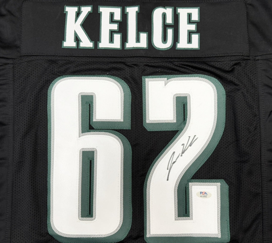 Jason Kelce Signed Philadelphia Eagles Black Jersey PSA/DNA ITP