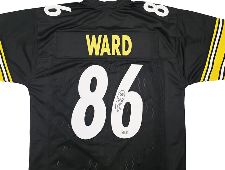 Pittsburgh Steelers Hines Ward Signed Black Jersey Beckett Witness