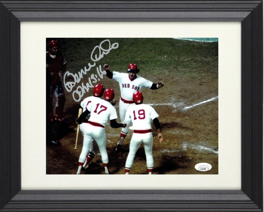 Bernie Carbo signed Boston Red Sox 1975 World Series HR 8x10 Photo Framed- JSA