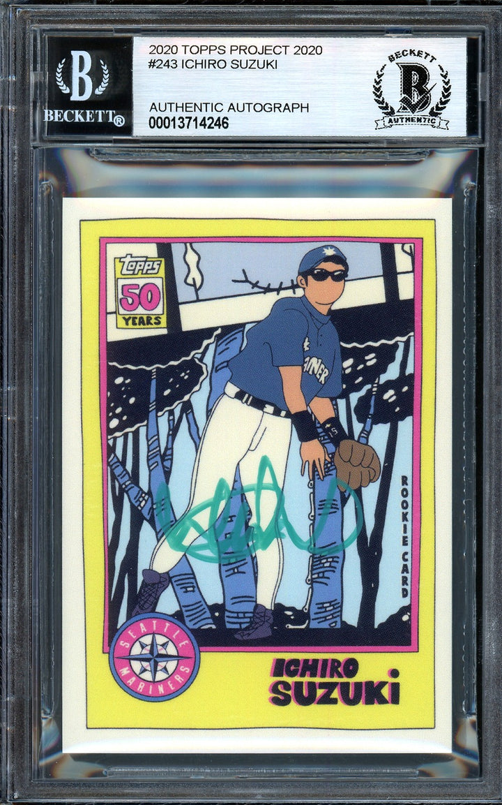 Ichiro Suzuki Auto Topps Project 2020 Fucci Card 243 Mariners Teal #/10 Beckett