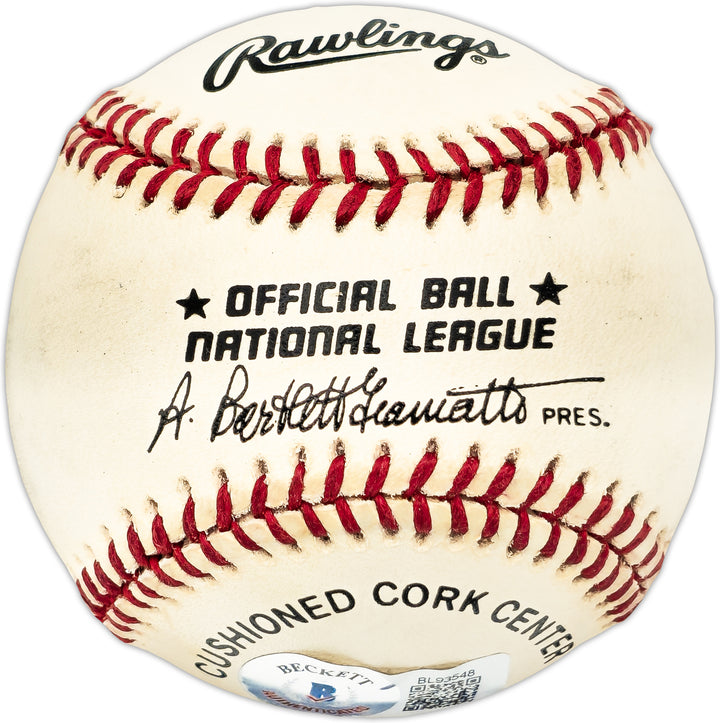 Mike Schmidt Autographed NL Baseball Philadelphia Phillies Beckett QR #BL93548