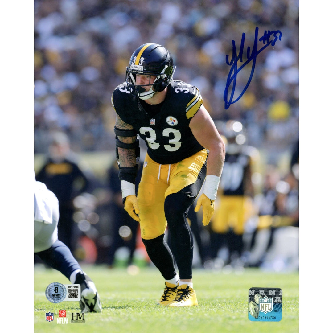 Jack Sawyer Autographed Pittsburgh Steelers 8x10 Photo Beckett Witness 54025