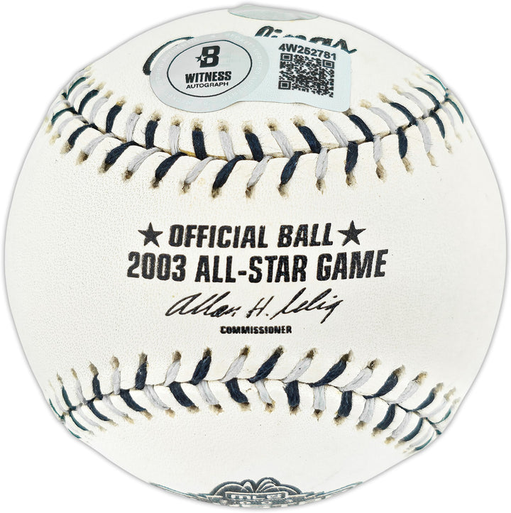 Ichiro Suzuki Auto 2003 All Star Game Logo Baseball Mariners Beckett Witness