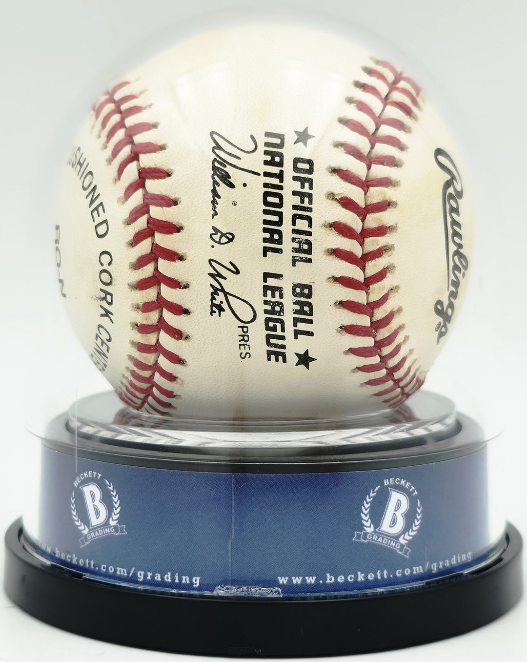 Sandy Koufax Signed NL Baseball Dodgers Auto Near Mint/Mint 8 Beckett