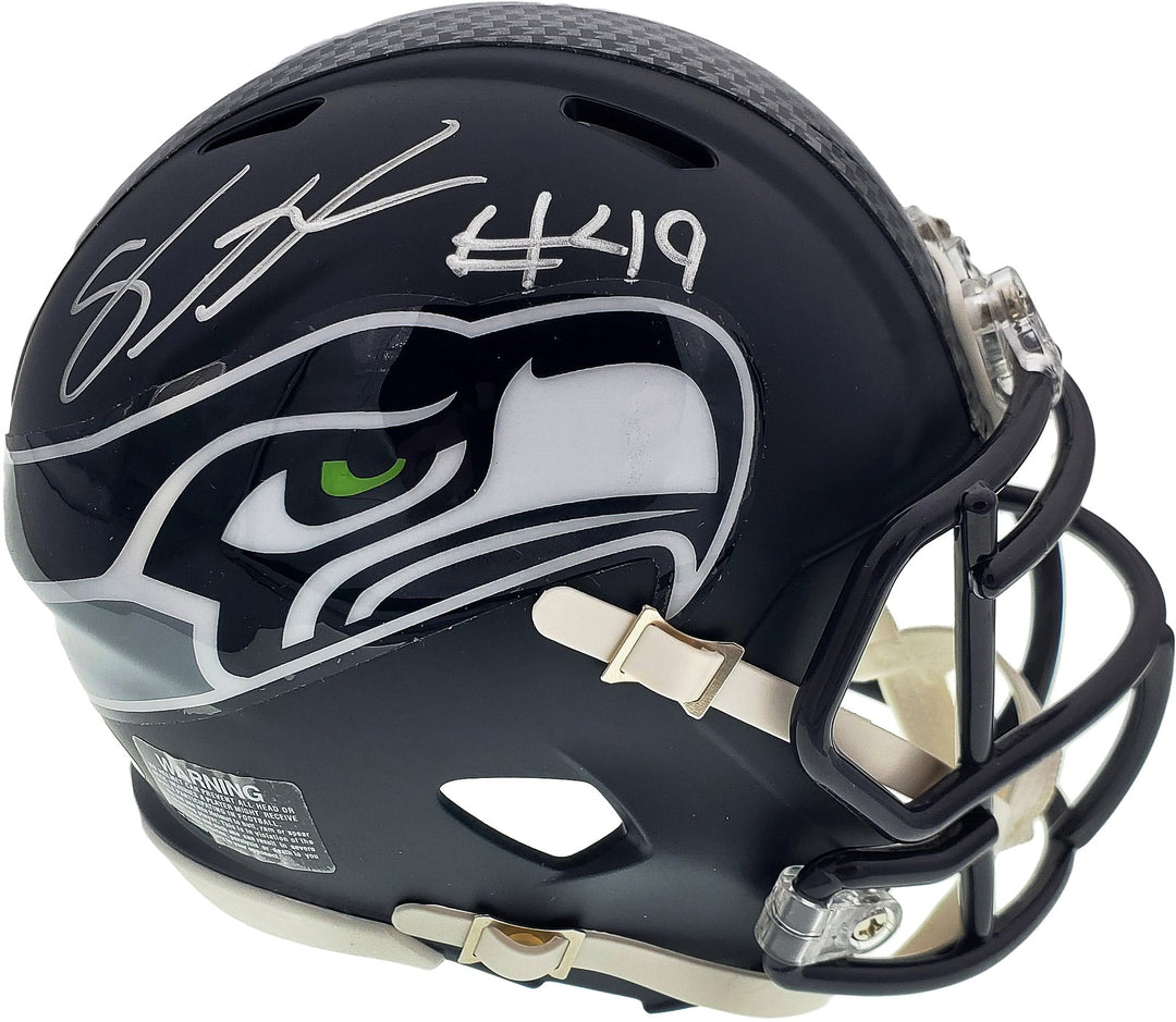 Shaquem Griffin Signed Seattle Seahawks Mini Helmet In Silver MCS Holo