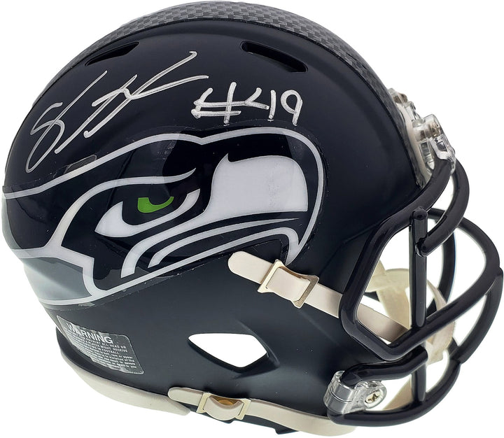 Shaquem Griffin Signed Seattle Seahawks Mini Helmet In Silver MCS Holo