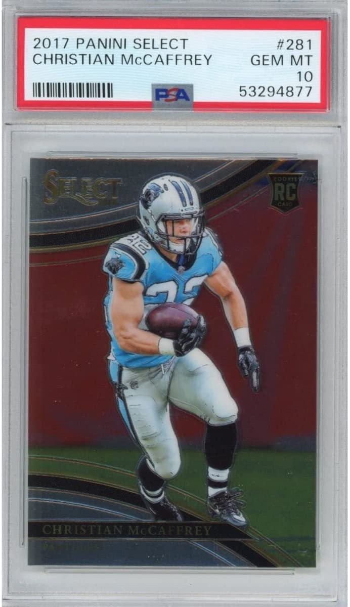 Graded 2017 Panini Select CHRISTIAN MCCAFFREY #281 Rookie Card PSA 10